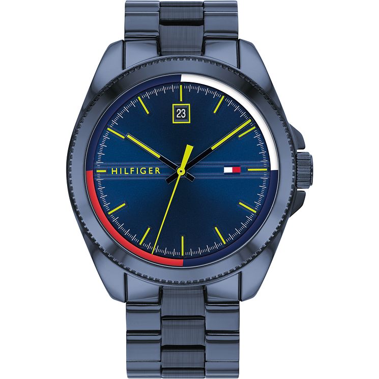 Tommy Hilfiger Mens Navy Ip Bracelet Watch
