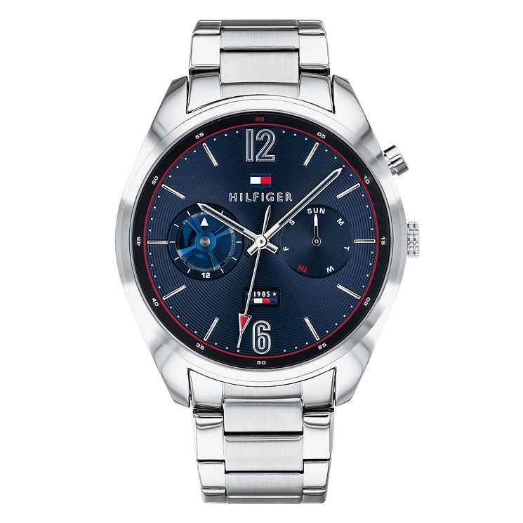 Tommy Hilfiger Mens Silver Stainless Steel Bracelet Watch