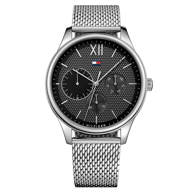 Tommy Hilfiger Mens Stainless Steel Mesh Bracelet Watch