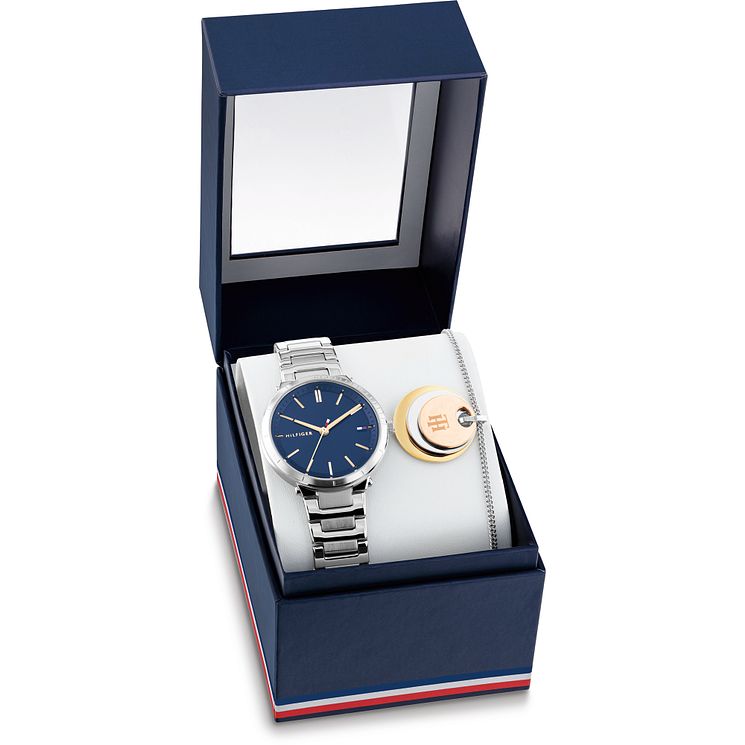 Tommy Hilfiger Stainless Steel Bracelet WatchandPendant