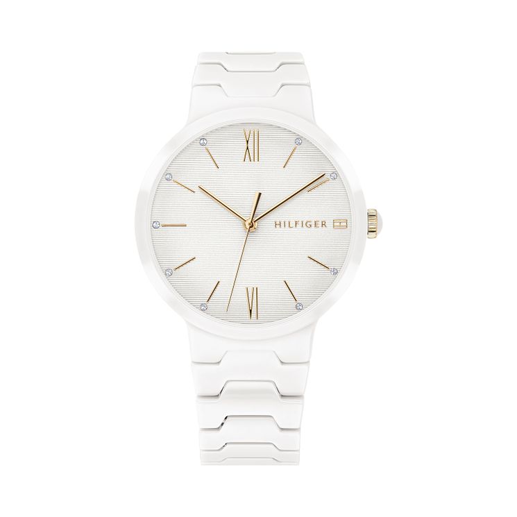 Tommy Hilfiger White Ceramic Bracelet Watch