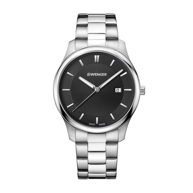 Wenger City Classic Mens Stainless Steel Bracelet Watch