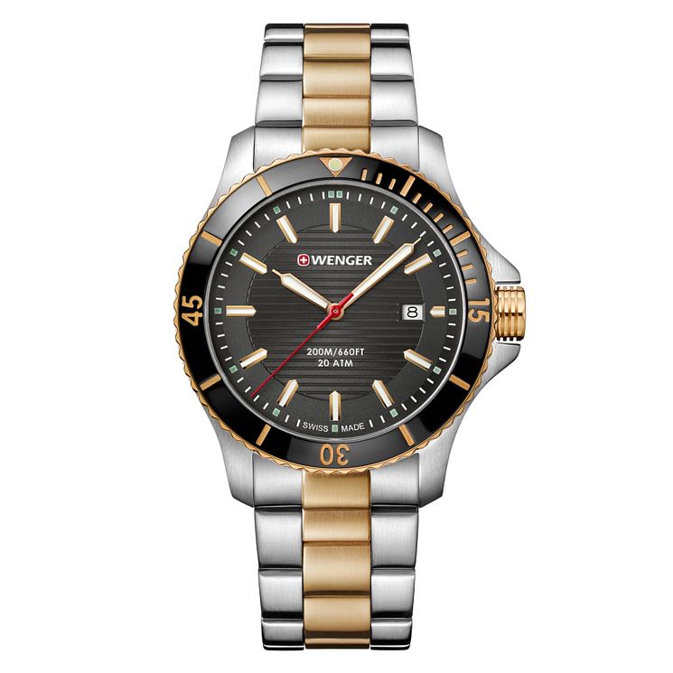 Wenger Seaforce Mens Quartz Two Tone Bracelet Watch