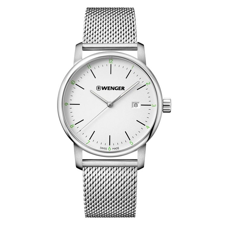 Wenger Urban Classic Mens Steel Mesh Strap Watch