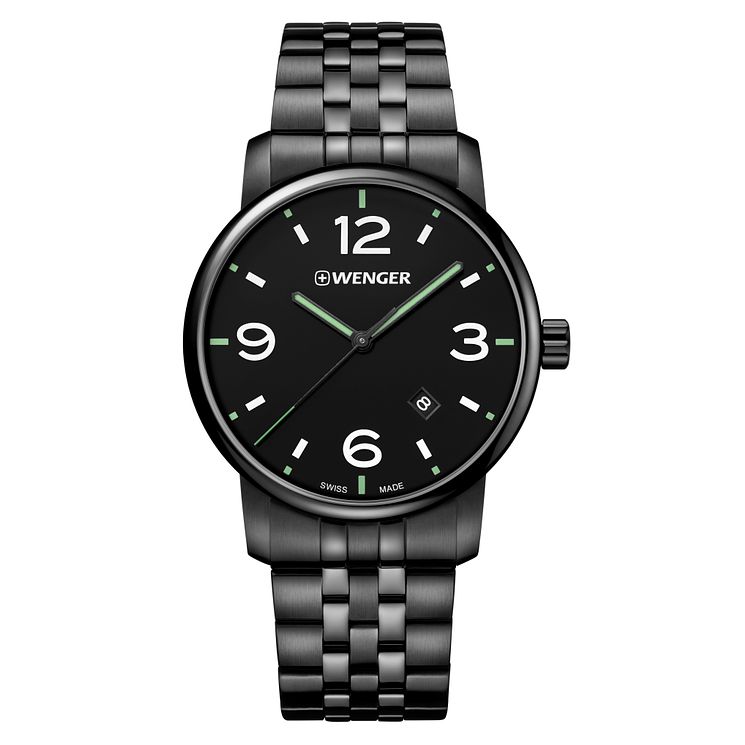 Wenger Urban Metropolitan Mens Black Pvd Bracelet Watch