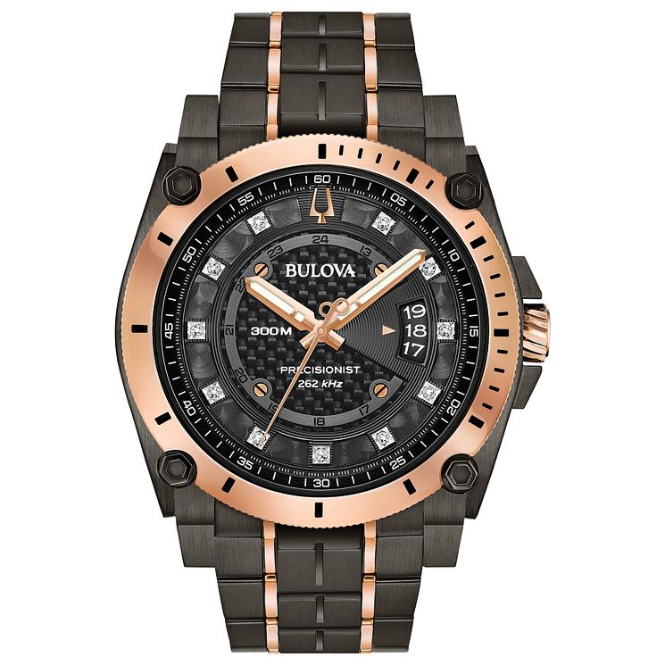 Bulova Mens Precisionist Stainless Steel Bracelet Watch