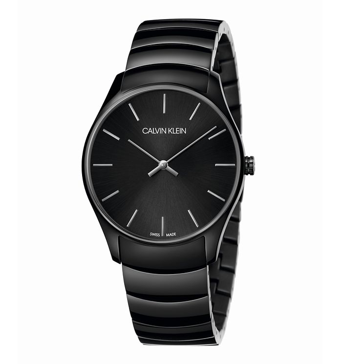 Calvin Klein Black Ip Bracelet Watch 38mm