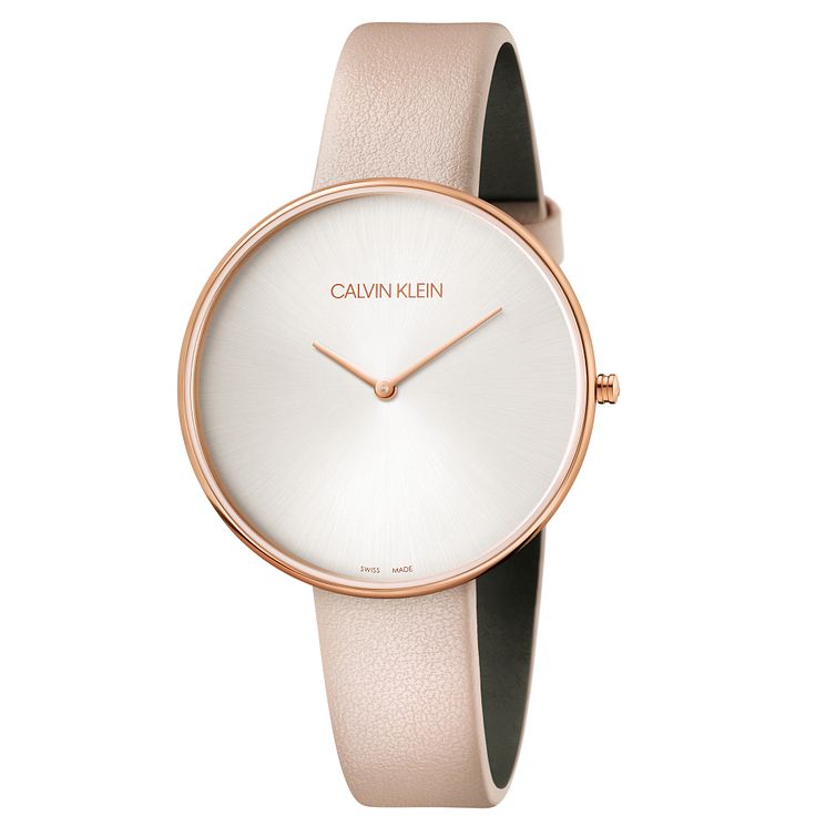 Calvin Klein Full Moon Ladies Nude Leather Strap