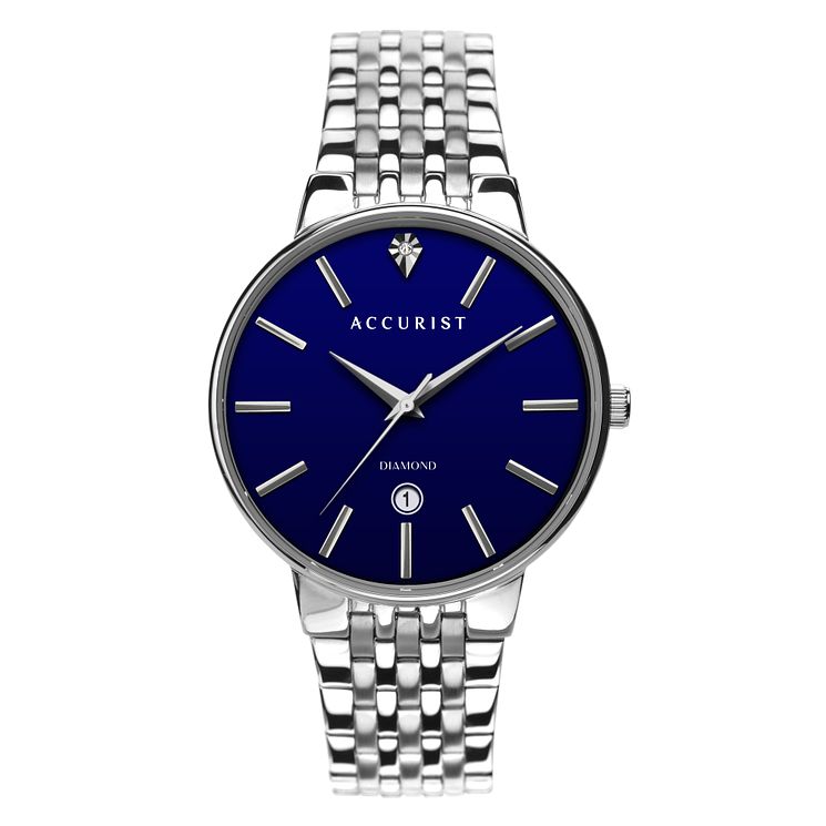 Accurist Diamond Stainless Steel Bracelet Watch