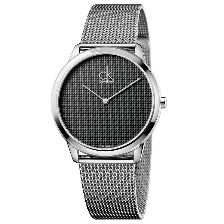 Calvin Klein Minimal Mens Steel Mesh Bracelet Watch