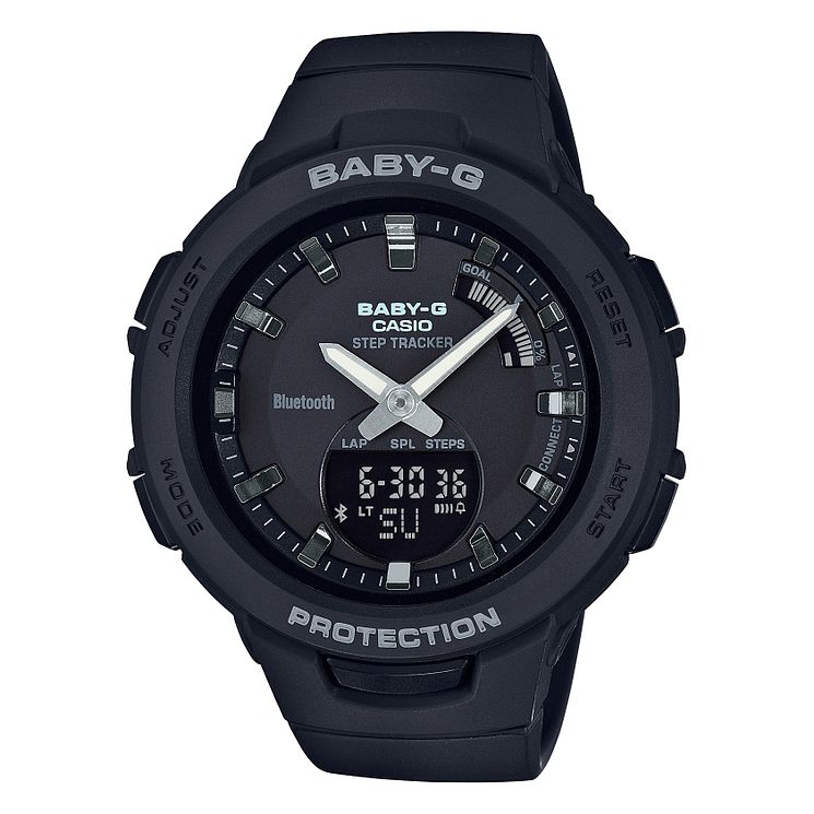 Casio Baby-g Steptracker Black Resin Strap Smartwatch