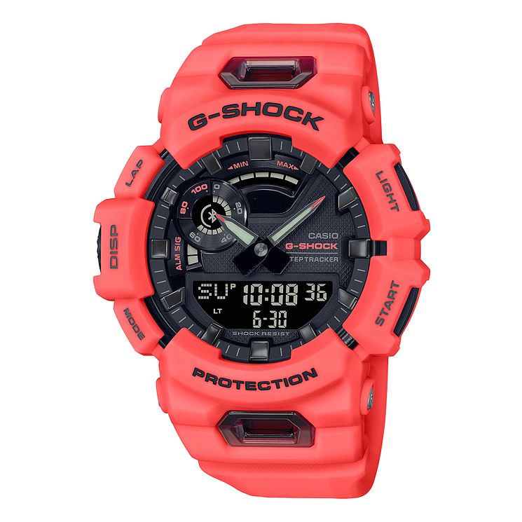 Casio G-shock Bluetooth Mens Red Resin Strap Watch