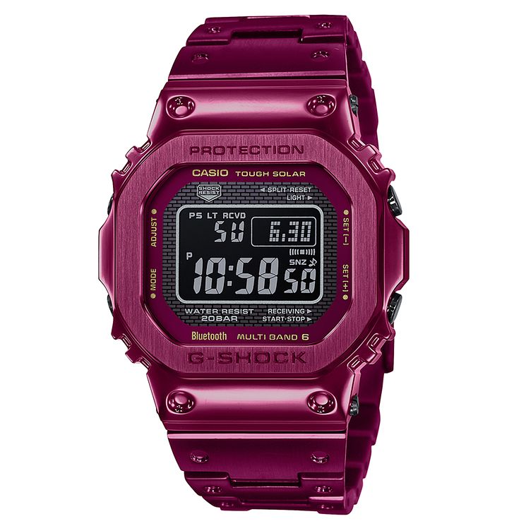 Casio G-shock Full Metal Mens Red Ip Bracelet Watch