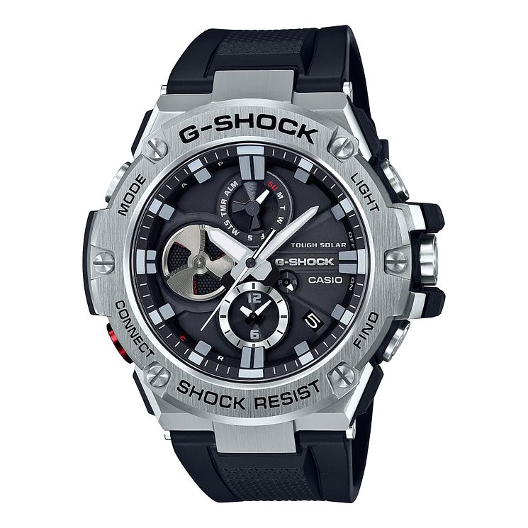 Casio G-shock G-steel Mens Black Silicone Strap Watch