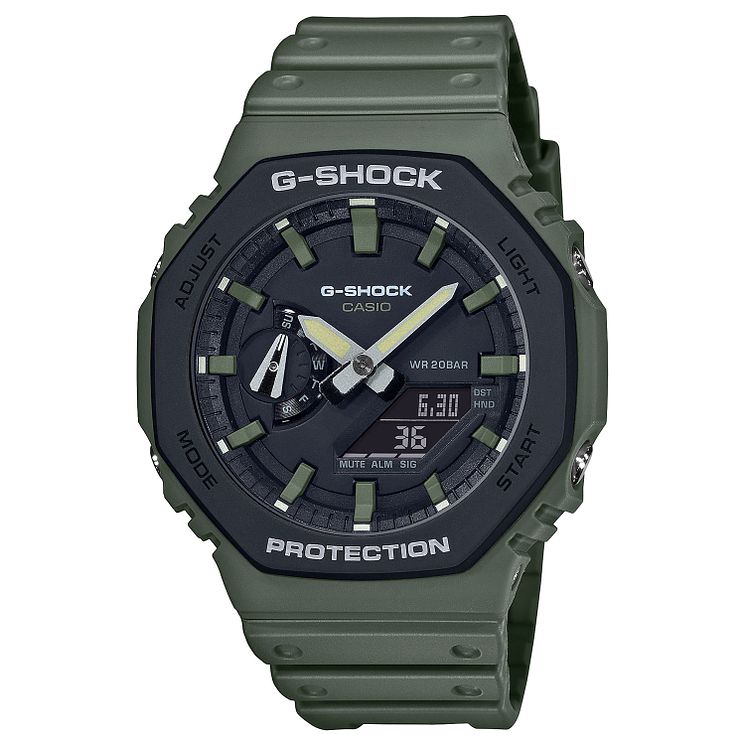 Casio G-shock Mens Khaki Resin Strap Watch