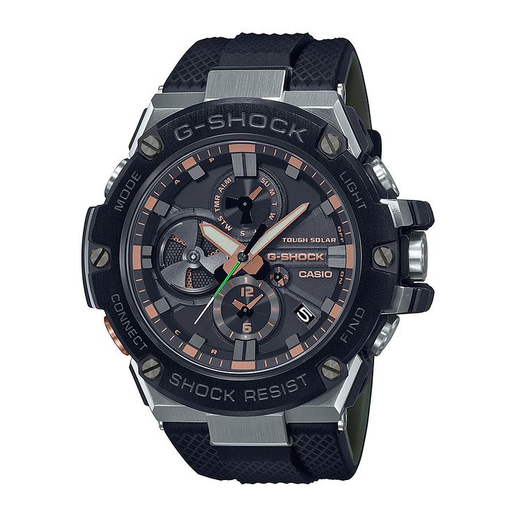 Casio G-steel Luxury Military Mens Black Rubber Strap Watch