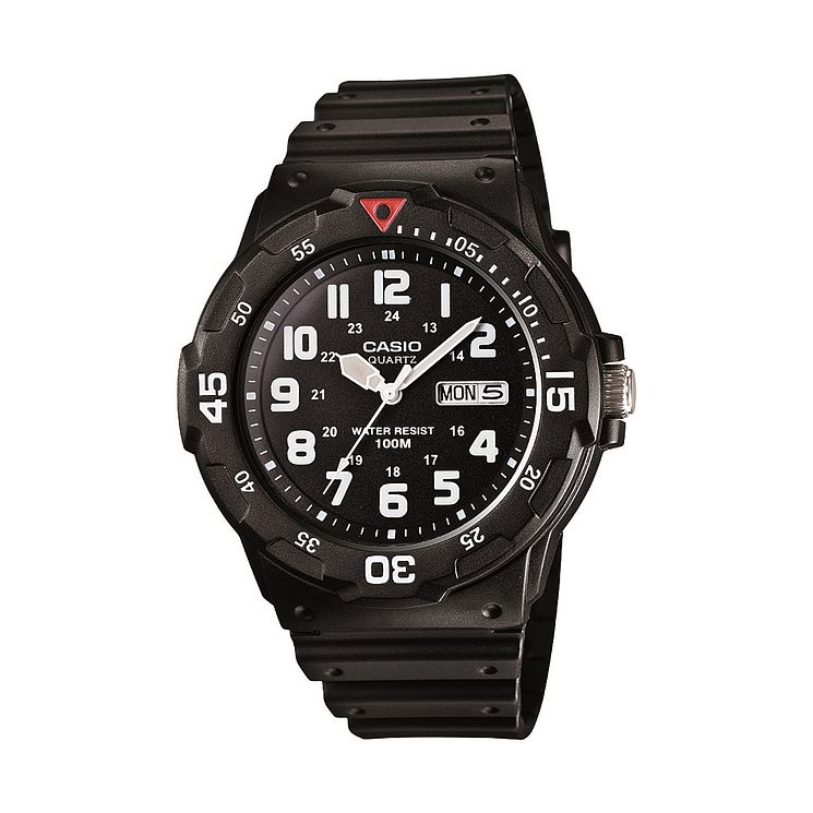 Casio Mens Black Resin Strap Watch