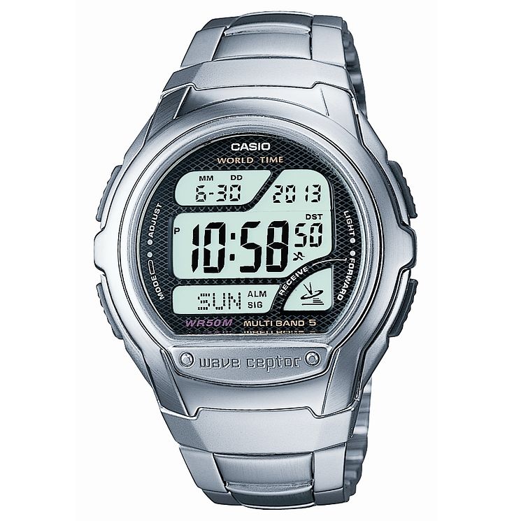 Casio Mens Stainless Steel Bracelet Digital Watch