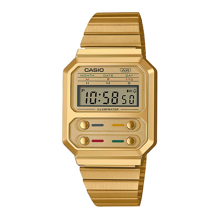 Casio Unisex Gold-tone Bracelet Watch