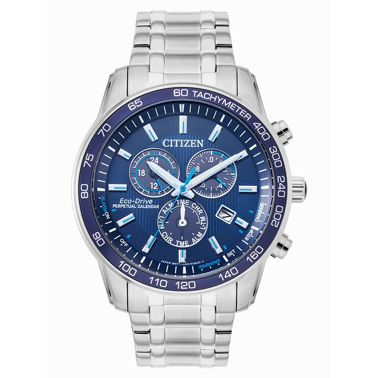 Citizen Eco-drive Perpetual Calendar Mens Bracelet Watch
