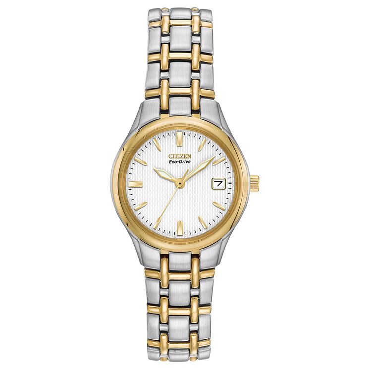 Citizen Eco-drive Silhouette Ladies Two Tone Bracelet Watch