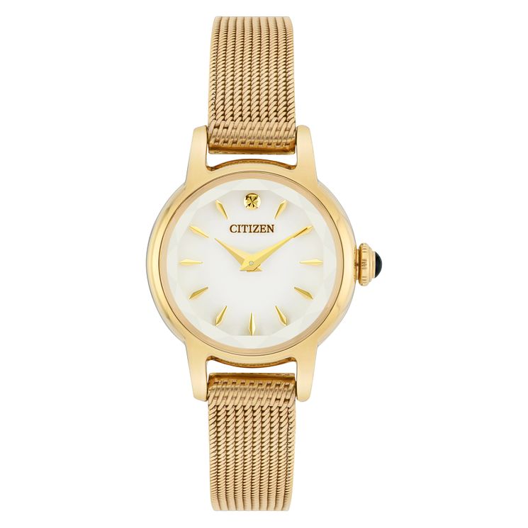 Citizen Ladies Gold Tone Mesh Bracelet Watch