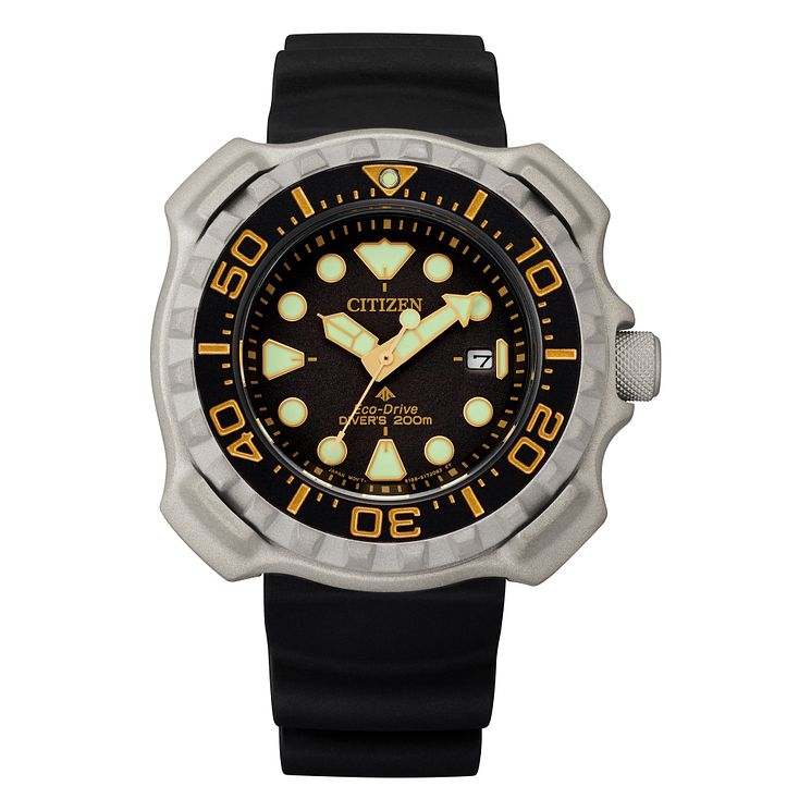 Citizen Promaster Mens Black Resin Strap Watch