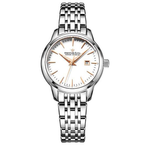 DreyfussandCo Ladies Stainless Steel Bracelet Watch
