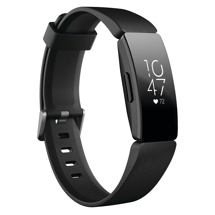 Fitbit Inspire Hr Black Silicone Strap Fitness Tracker