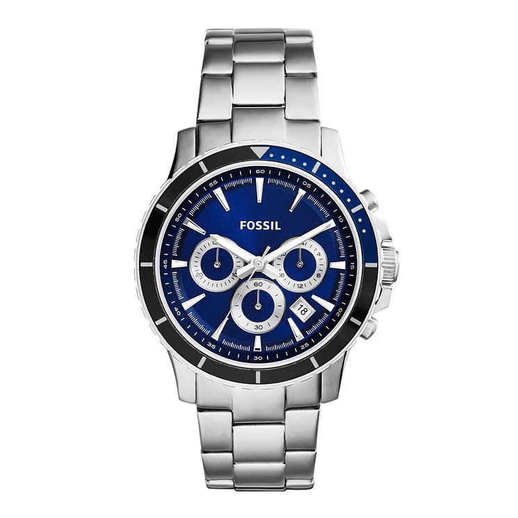 Fossil Briggs Chronograph Stainless Steel Bracelet Watch