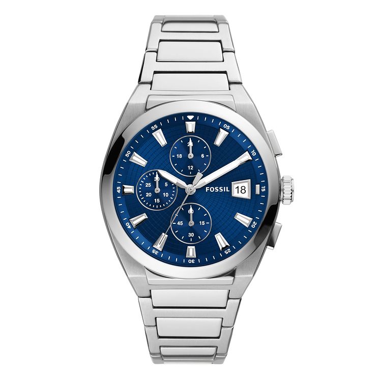 Fossil Everett Chronograph Mens Stainless Steel Watch