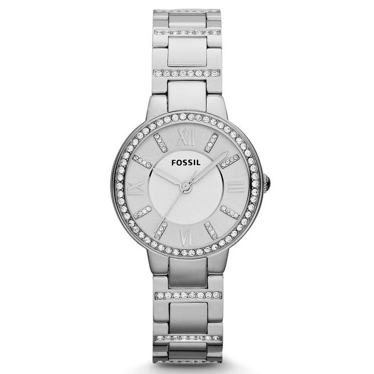 Fossil Ladies Stainless Steel Crystal Watch