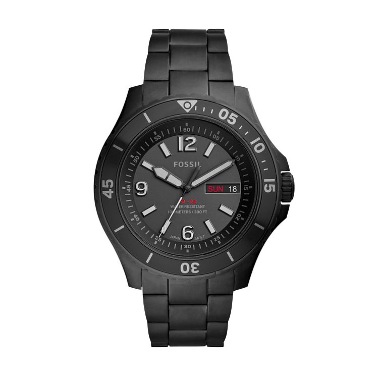 Fossil Mens Fb-02 Black Bracelet Watch