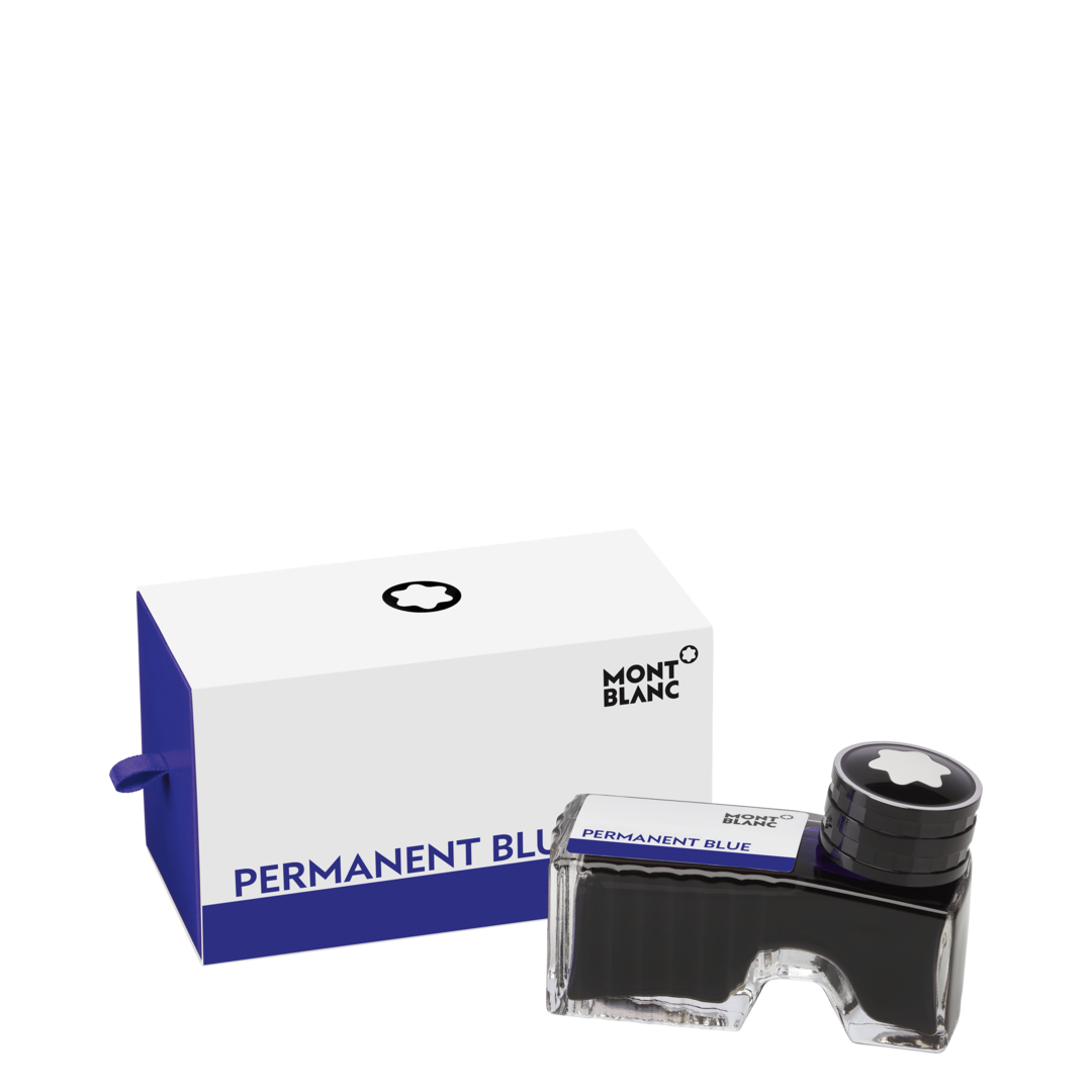 Montblanc Writing Accessories Refills Ink Bottle Permanent Blue - Blue