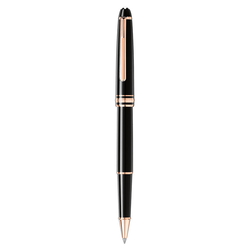 Montblanc Writing Instrument Meisterstuck Rose Gold Coated Classique Rollerball - Silver