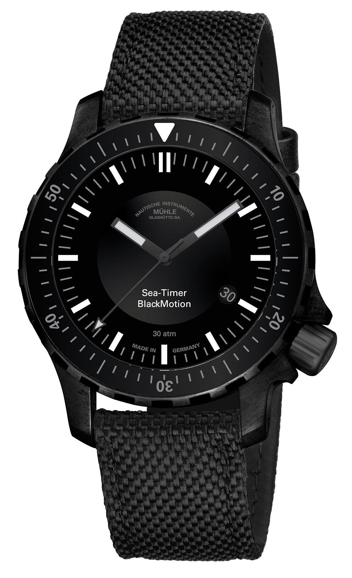 Muhle Glashutte Sea Timer Black Motion