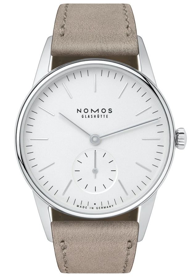 Nomos Glashutte Orion 33 White Sapphire Crystal