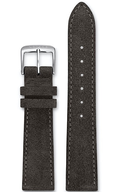 Nomos Glashutte Strap Velour Leather Anthracite 19 Mm Medium
