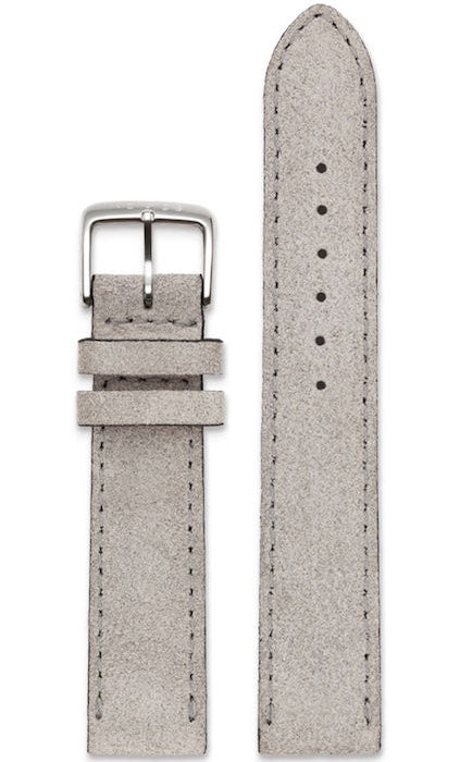 Nomos Glashutte Strap Velour Leather Grey 18 Mm Short