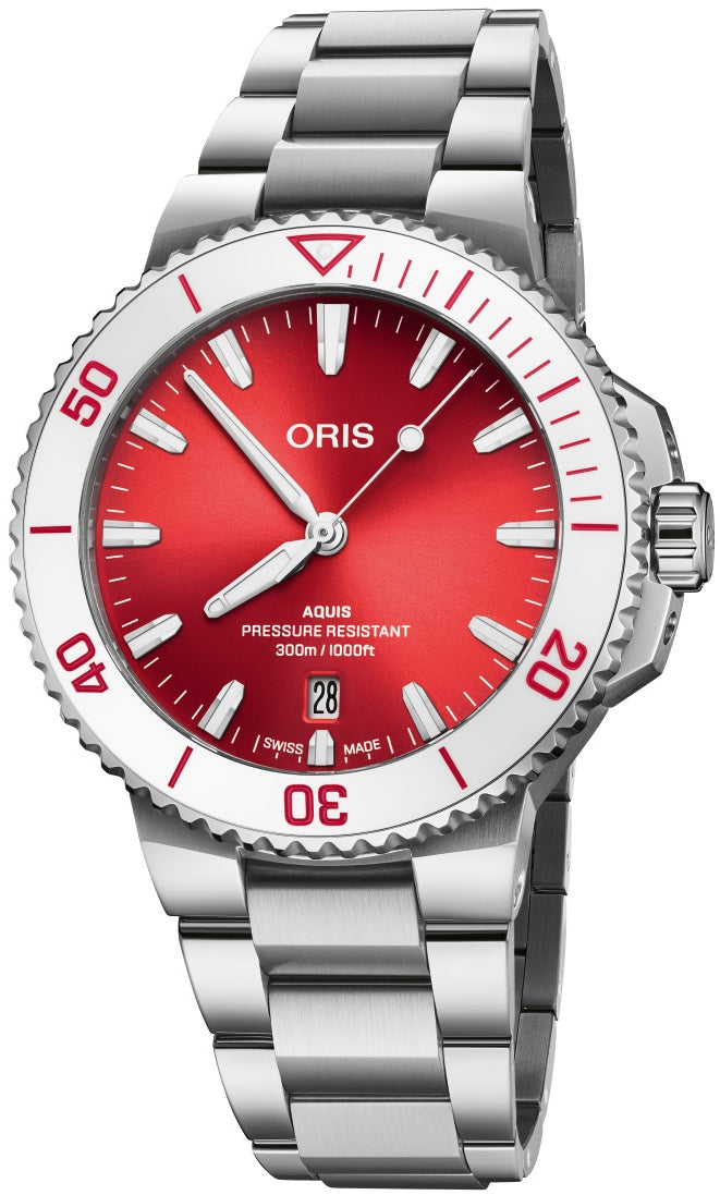 Oris Aquis Date 41.5mm Taste Of Summer Red
