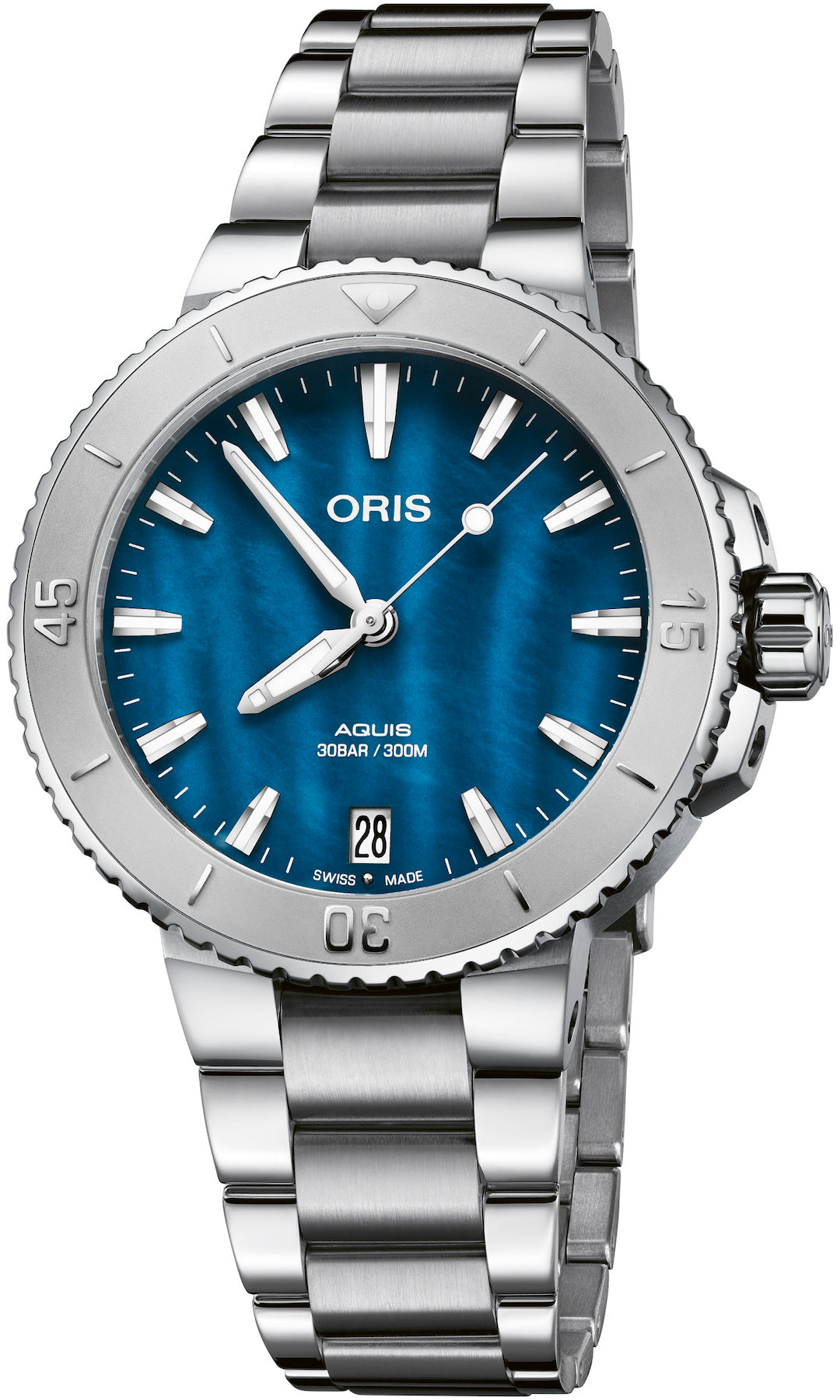 Oris Aquis Date Aegean Blue