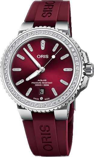 Oris Aquis Date Diamond Red