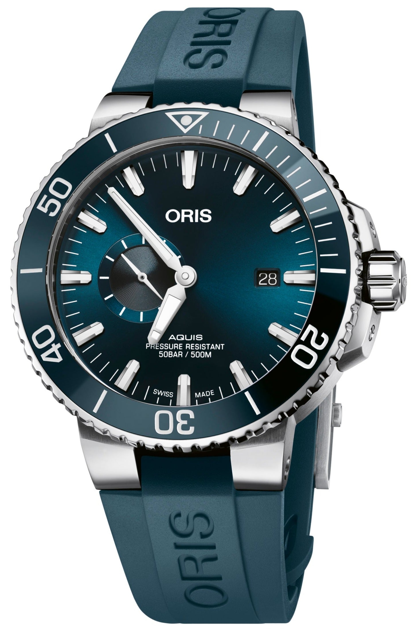 Oris Aquis Date Small Seconds Rubber