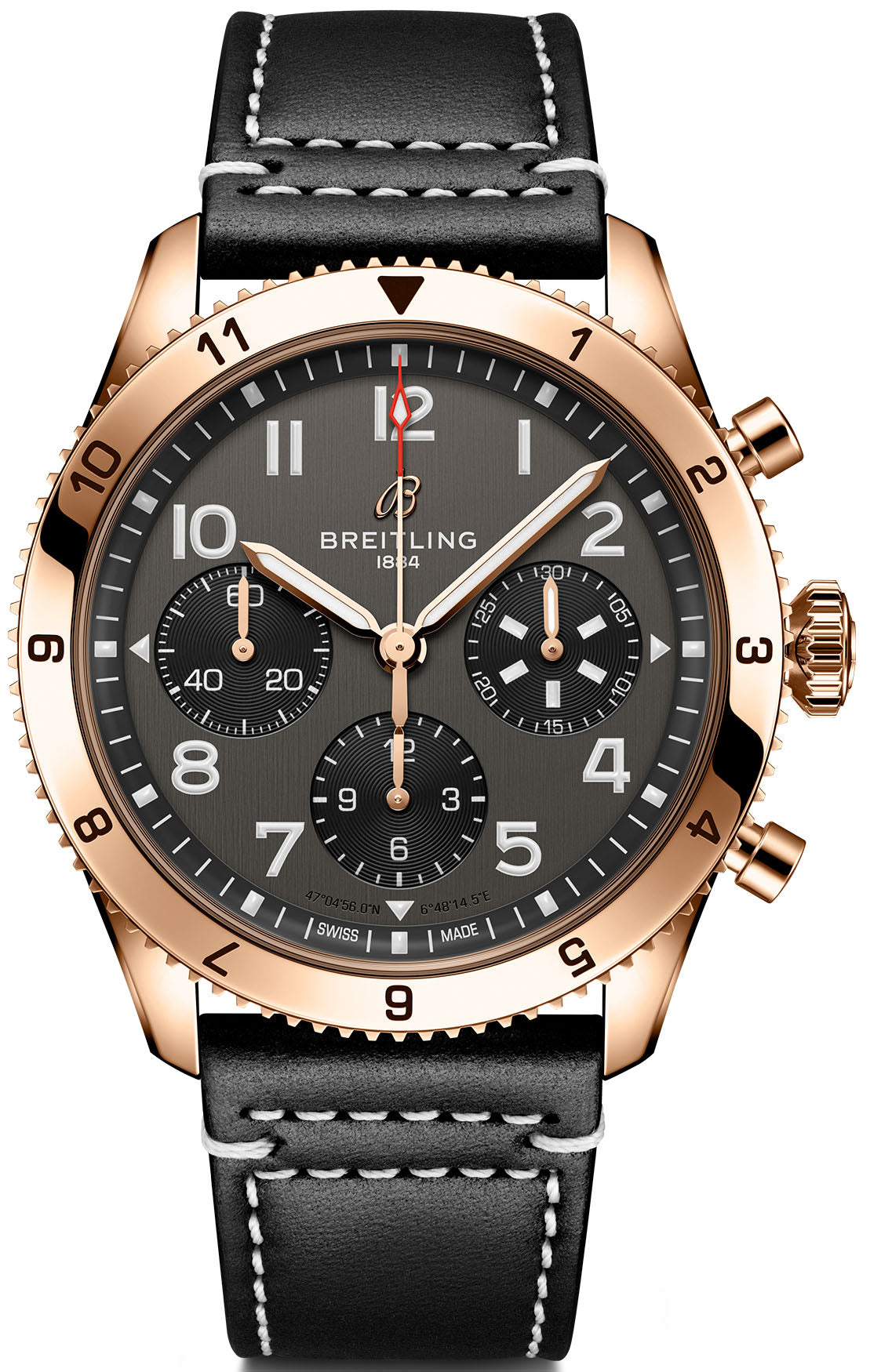 Breitling Classic Avi Chronograph 42 P-51 Mustang Red Gold