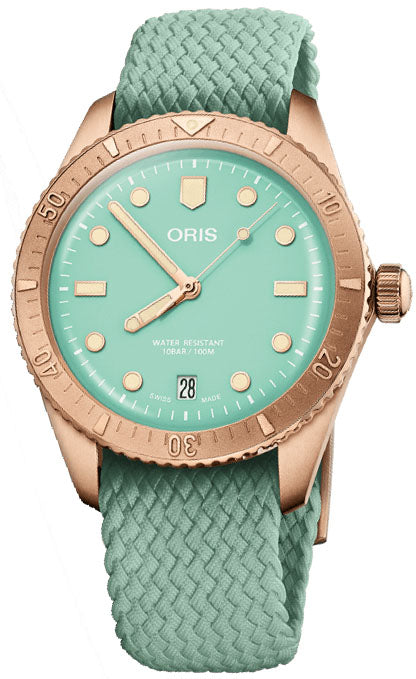 Oris Divers Sixty Five Cotton Candy Bronze Wild Green