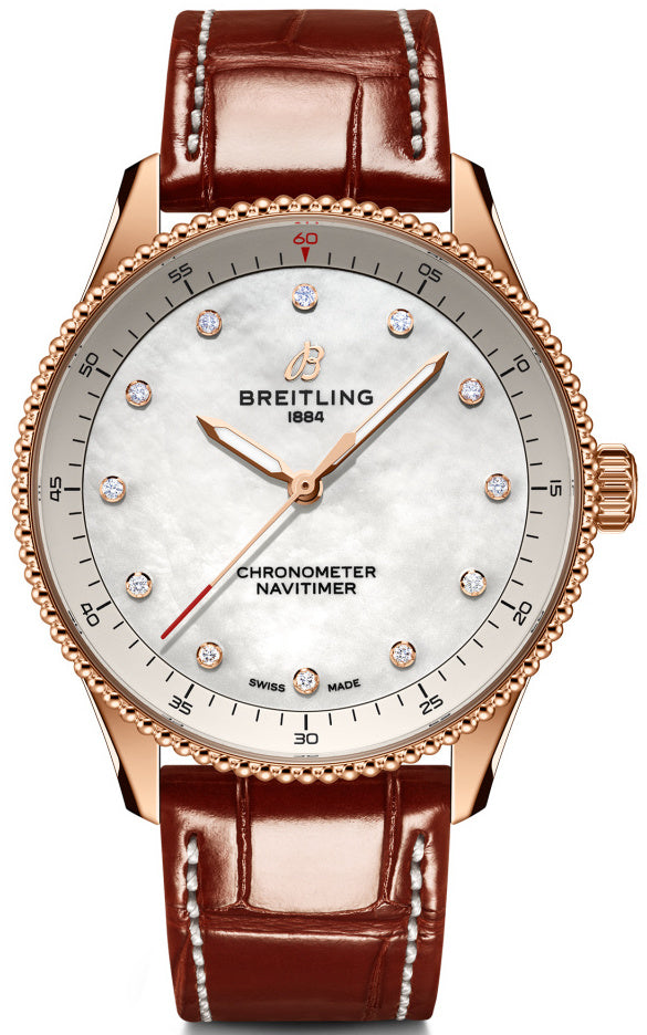Breitling Navitimer 32 18k Red Gold