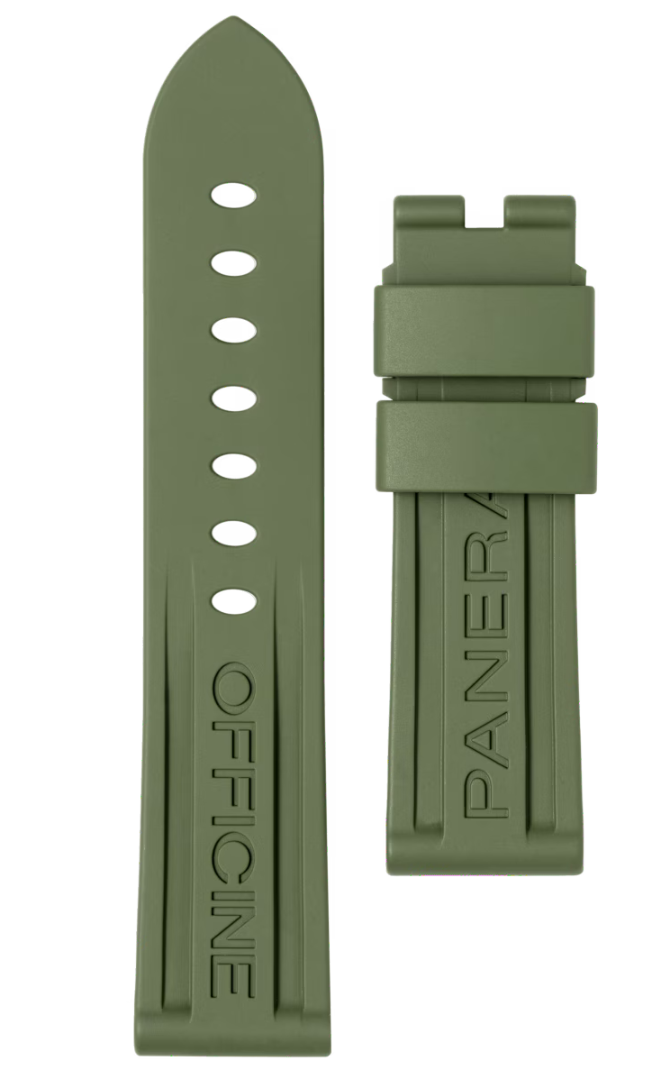 Panerai Strap Caoutchouc Green 24/22mm