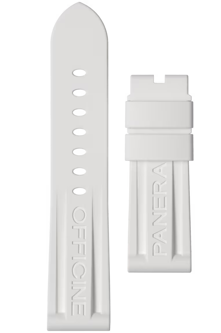 Panerai Strap Caoutchouc White 24/22mm
