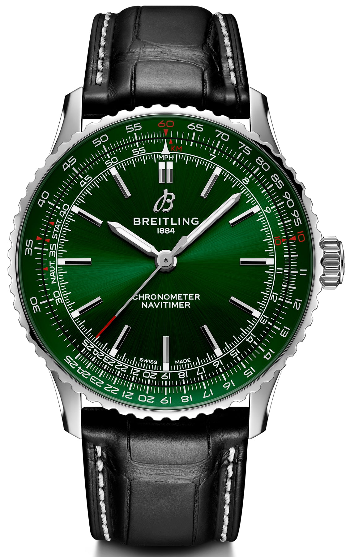 Breitling Navitimer Automatic 41 Green Leather