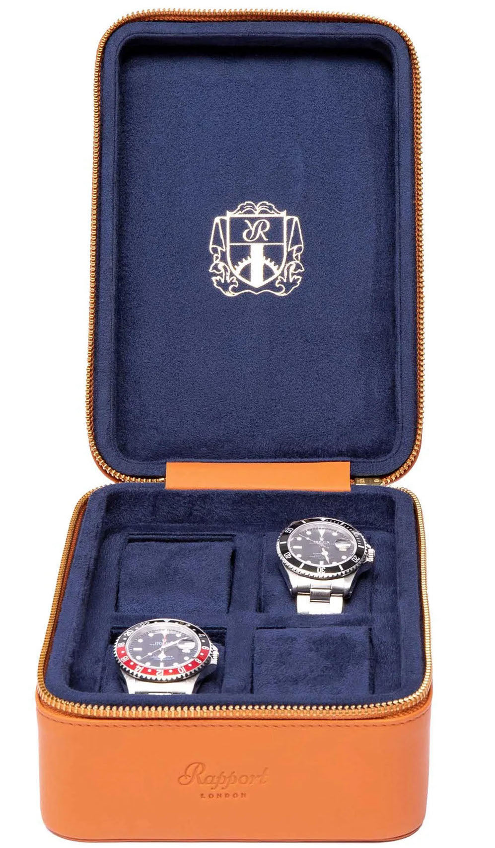 Rapport Watch Case Hyde Park 4 Tan Zip